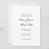 Élégante Faire-part de mariage classique tradition (Devant)