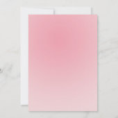 Élégante Faire-part de mariage Diamond Fleurs Rose (Dos)