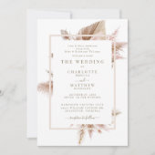 Elégante Faire-part de mariage Pampas (Devant)