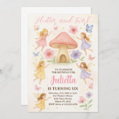 Elégante Fairy Anniversaire Invitation (Devant / Derrière)