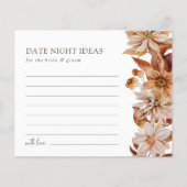 Elegante Fall Leaves Date Night Ideeën Kaart (Voorkant)