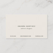 Elegante Falling Gold Ginkgo verlaat Visitekaartje (Achterkant)