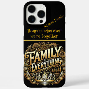 Elegante Familie Strand Kampvuur Gouden Scène iPhone 16 Pro Max Hoesje