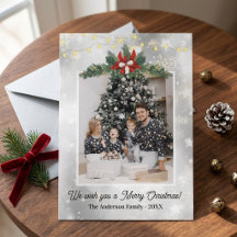 Elegante familiefoto Kerstmis