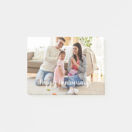 Elegante Familiefoto Sjabloon Post-it® Notes (Voorkant)