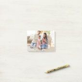 Elegante Familiefoto Sjabloon Post-it® Notes (Op bureau)