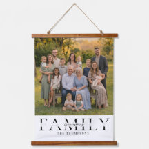 Elegante familienaam aandenken foto cadeau