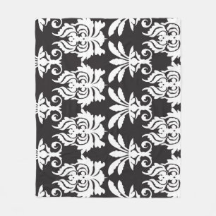 Elegante Fan Motieven in Gouden Art Deco. Fleece Deken