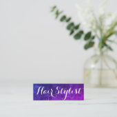 Elegante Fantasie Lettertype Mini Visitekaartje (Staand voorkant)
