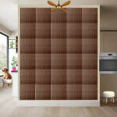 Elegante Faux Bruin Hout Grain Textuur Tegeltje