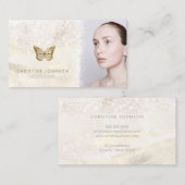 elegante FAUX glitter vlinder Visitekaartje (Voorkant / Achterkant)