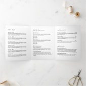 Elégante Faux Gold Dragonfly Duo Black Brochure (Intérieur)