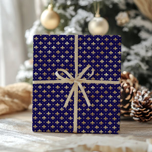 Elegante Faux Gold Foil Patroon Kerstmis Cadeaupapier