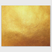 Elegante Faux Gold Folie Gedrukte Textuur Cadeaupapier (Vlak)