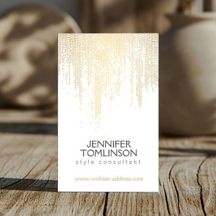 Elegante faux gouden confetti stippen patroon
visitekaartje