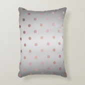 Elegante Faux roos gouden polka stippen Decoratief Kussen (Voorkant(Verticaal))