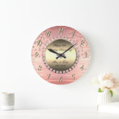 Elegante feestelijke diamanten 25e trouwdag grote klok (Huis)