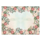 Elegante feestelijke kerstvakantie Poinsettia Tafelkleed (Voorkant (Horizontaal))