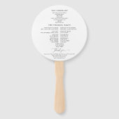 Elegante feestelijke winter evergreen bruiloft pro handwaaier (Achterkant)