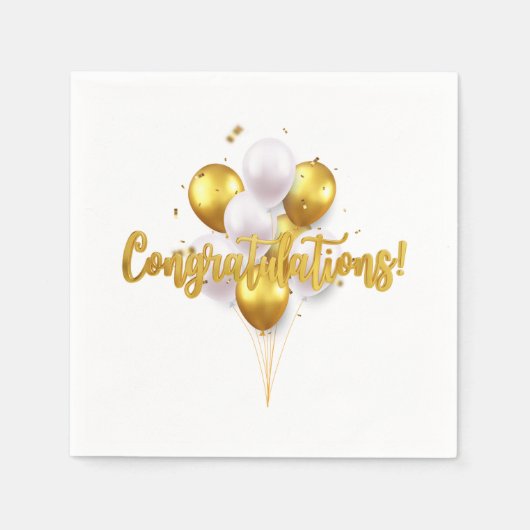 Elegante felicitaties servet (Voorkant)