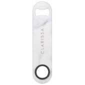 Elégante femme de chambre en marbre blanc et doré (Dos)