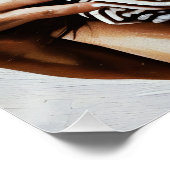 Élégante femme Poster dans le haut rayé (Coin)