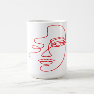Élégante femme vectorielle Mug