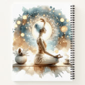 Elégante femme yoga pose Carnet spiral (Dos)