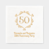 Élégante Fête Anniversaire de cadre de crête fleur (Recto)