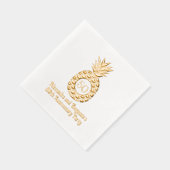 Élégante fête d'anniversaire du cadre d'ananas (Droite)