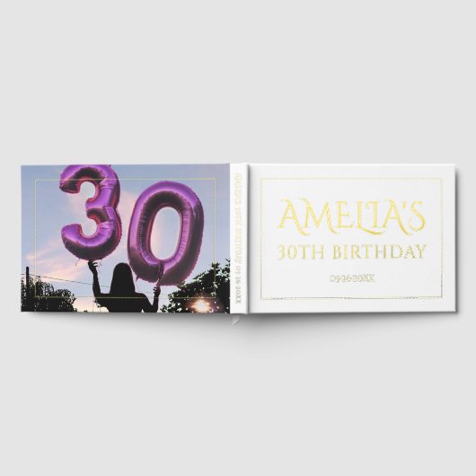 Élégante fête de 30e anniversaire frontière feuill (Complet)