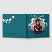 Élégante fête de graduation photo Dark Cyan & Silv (Complet)