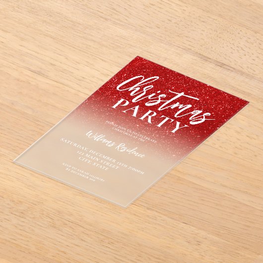 Élégante fête de Noël Invitation (Poser)