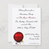 élégante Fête de vacances Invitation (Dos)