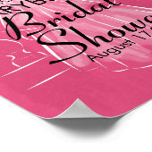 Élégante Fête des mariées blanche Gown affiche (Coin)