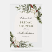 Elégante Fête des mariées d'arc floral d'hiver Bie (Recto)