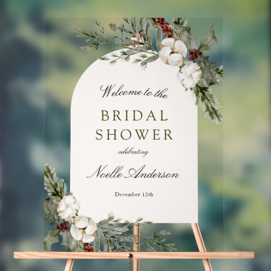 Elégante Fête des mariées d'arc floral d'hiver Bie (Neutre)