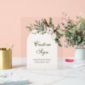 Elégante Fête des mariées d'arc Floral hiver sur m (Mariage)