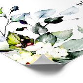 Élégante Fête des mariées de verdure Affiche de bi (Coin)