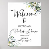 Élégante Fête des mariées de verdure Affiche de bi (Devant)