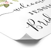 Élégante FÊTE DES MARIÉES Eucalyptus Affiche de bi (Coin)