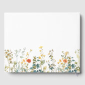 Élégante Fête des mariées Fleur sauvage (Verso)