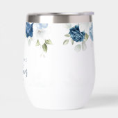 Elégante Fête des mariées florale bleu Dusty sur m (Gauche)