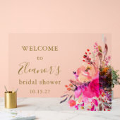 Elégante Fête des mariées Florale Rose Chaud (Mariage)