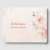 Élégante Fête des mariées florale rose pâle (Verso)