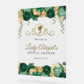 Elégante Fête des mariées florale verte victorienn (Angle)