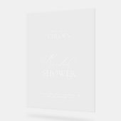 Élégante Fête des mariées minimale Affiche de bien (Angle)