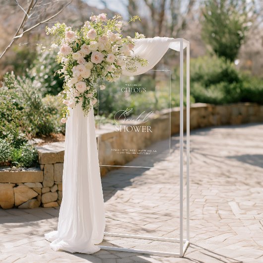 Élégante Fête des mariées minimale Affiche de bien