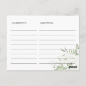 Elégante Fête des mariées Orchidées Blanches Carte (Dos)