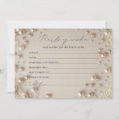 Elégante Fête des mariées Pearles de la carte de l (Devant)